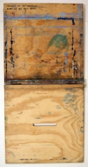 Simple desktop easel opened all the way - from top