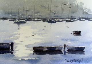 simple-watercolor-painting-of-boats-pittwater-sydney