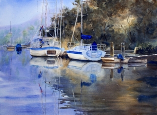 Sail boats on McCarrs Creek