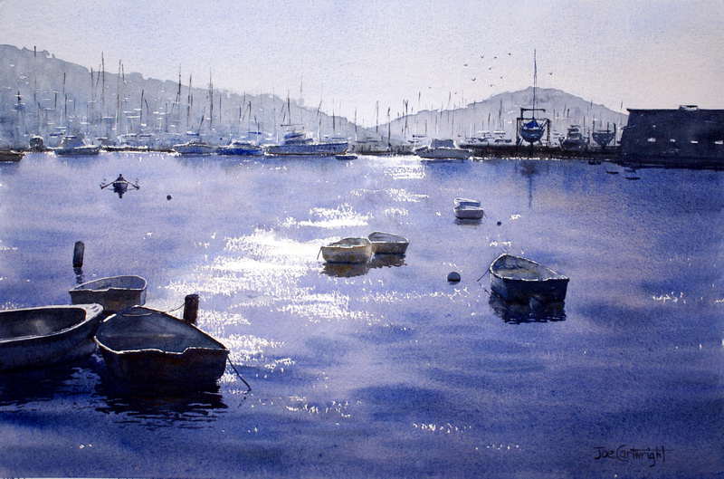 Watercolor Paintings Boats and the Sea Gallery Seascapes
