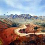 Flinders Ranges, South Australia, watercolor painting