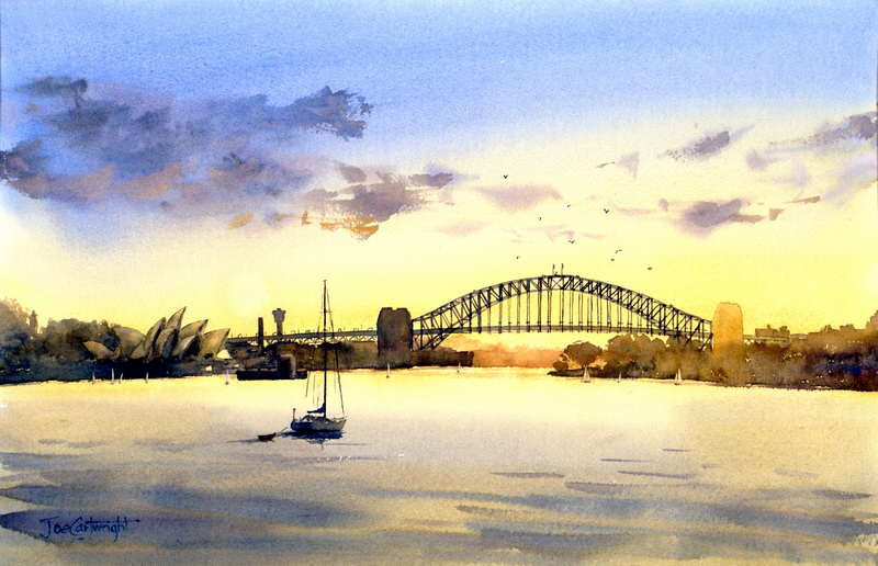 Watercolor Paintings Boats and the Sea Gallery Seascapes