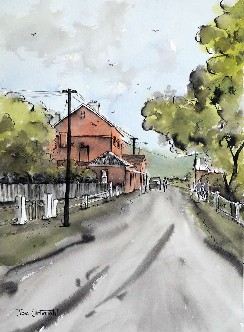 Gallery Pen, Ink and Wash Paintings of Joe Cartwright