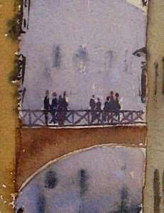 Painting the bridge and people