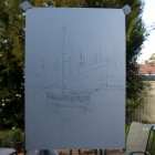 Cheap light boxTape tracing paper onto window