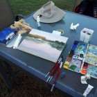 My basic plein air watercolor painting kit