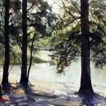 Painting light with watercolors