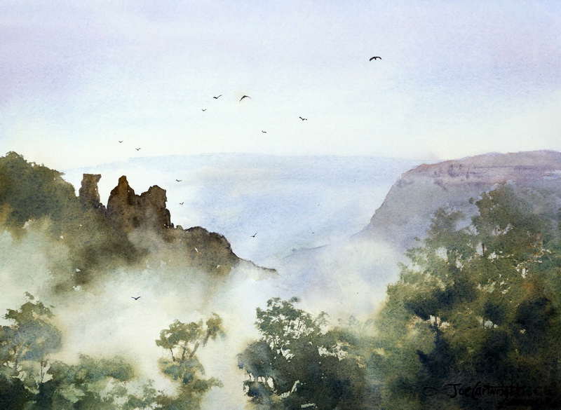 How to paint fog with watercolor Painting With Watercolors