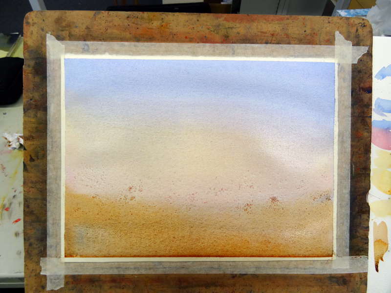 Easy watercolor painting using salt simple watercolor paintings